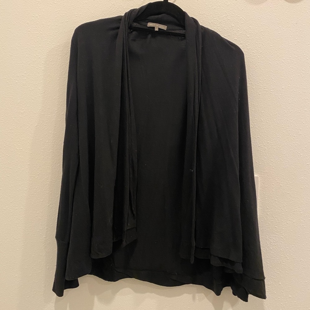 Black James Perse open cardigan